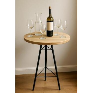 Imagem de Mesa Bistro De Ferro Cozinha America Estilo Industrial Barzinho - RT M