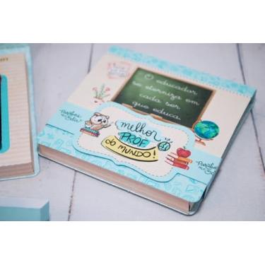 Imagem de Lembrancinha Dia Dos Professores Caixinha Para Mini Talento Pegue e Monte (5 unidades Verde Unissex)