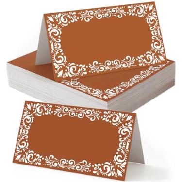 Imagem de Whaline 100 cartões de identificação para barraca de festa do México 8,5 x 5 cm Cielito Lindo cartão de identificação de assento em branco para festa temática mexicana suprimentos de configuração de