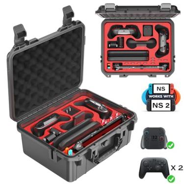 Imagem de MERIABNY Switch 2 All in One Travel Case, Hard Carrying Travel Case Compatible with Nintendo Switch 2 console, 2 Pro Controllers, Dock and Accessories