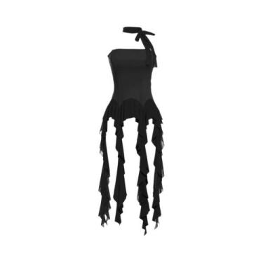 Imagem de Top Cropped De Renda Off-Shoulder Para Mulheres, Verão, Sexy, Sem Alça