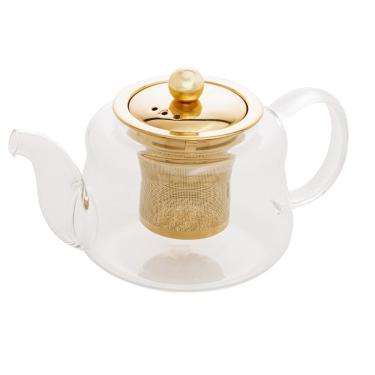 Imagem de Chaleira com Difusor Wolff Dourado de Borossilicato 600ml
