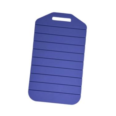 Imagem de Ｂｅｓｇａ Tábua de corte dobrável de silicone, utensílios de cozinha, fácil de limpar, antiderrapante, portátil, para frutas, carnes, churrascos, Azul Roxo