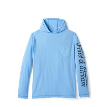 Imagem de Field & Stream Moletom masculino de manga comprida Drirelease® Performance, azul claro, Azul claro, G
