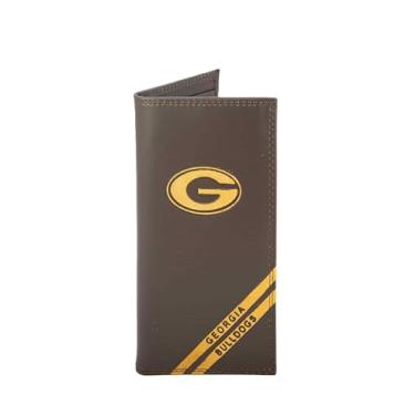 Imagem de NCAA Georgia Bulldogs Zep-Pro Carteira de couro longa secretária em relevo, marrom