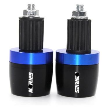 Imagem de Acessórios de motocicleta Alumínio CNC Pegas de Mão Tampa de Extremidade da Barra Compatível com NSR125 NSR 125 1988 1989 1990 (B-Azul)