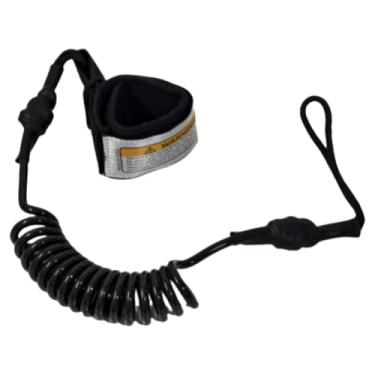 Imagem de HerFarCai Coleira de prancha de surf, corda reta para prancha de surf com alça de pulso/tornozelo - Design universal para shortboards, longboards, pranchas de remo - acessório de substituição para