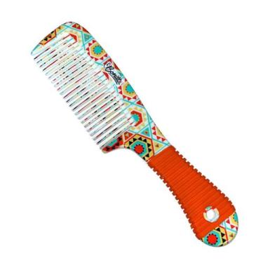 Imagem de Pente De Cabelo Uso Diário Com Cabo Emborrachado Bonitta, Laranja