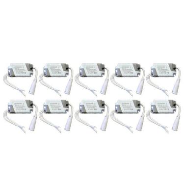 Imagem de 10 Driver Led Reator Fonte Para Plafon 4w A 6w (7w) Bivolt - Speed