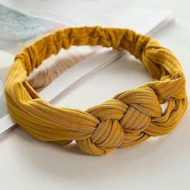 Imagem de Grampos de modelador de cabelo alfinetes gengibre amarelo torção nó ca