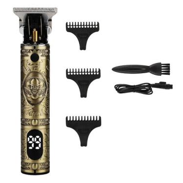 Imagem de Aparadores de cabelo masculinos Aparadores de barba recarregáveis Usb 