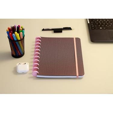 Imagem de Confetti Caderno Smart Universitário 80 Fls Dots Preto C/Impressão Rosa Claro