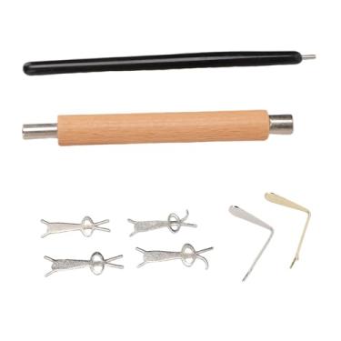 Imagem de ZJchao UNIGL MAGNET TOOL Set Multifuncional Manunhão de Madeira Caneta de Arte de Unha Magnética Com Guias de Forma de Coelho de Coração para Manicures de Qualidade de Salão Em Casa