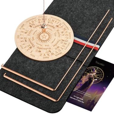 Imagem de Conjunto de varetas de radiestesia de cobre Yncotte Kit de cobre 99,9%