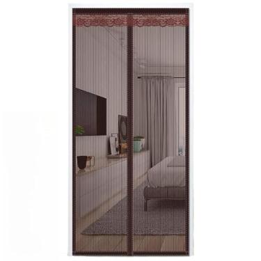 Imagem de Tela Mosquiteira para Porta com Imãs Automáticos Anti Mosquito(Preto)