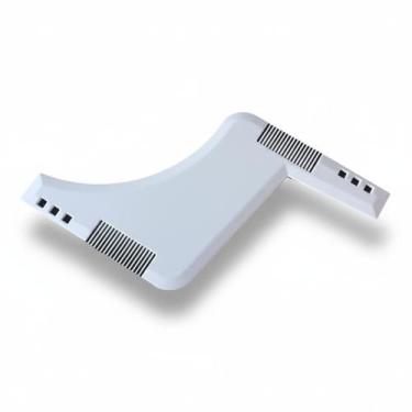 Imagem de Régua Molde Para Barba Com Pente Alinhador e Modelador De Barba e Bigo