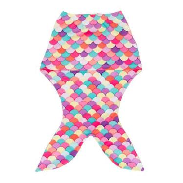 Imagem de Cauda De Sereia Infantil Saia Fantasia Menina Proteção Uv - Fofotinhos