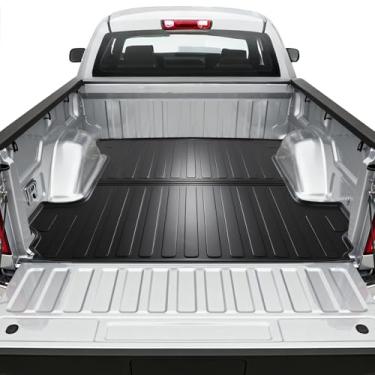 Imagem de Tsumbay Tapete de cama de caminhão para Chevrolet Silverado | GMC Sierra 1500 (5,8 pés, 177.6 cm cama) 2025 2024 2023 2022 2020 2019 carro cama chão