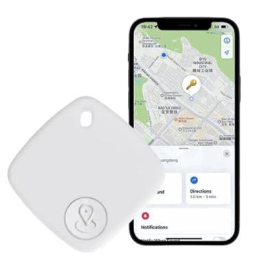 Imagem de Rastreador Bluetooth Smart Tag, Compatível com App Buscar, Branco, GPS Global, Alarme Sonoro, Bateria Substituível, para Pets, Mochilas, Chaves, Idosos