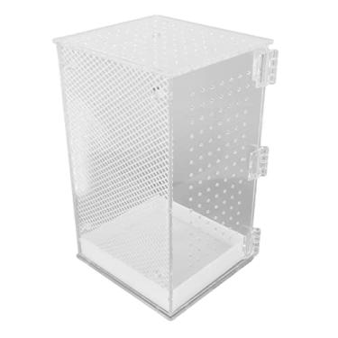 Imagem de Acouto Terrário de Répteis Acrílico - Gecko Leopardo Transparente Altamente Transparente, Cobra, Sapo e Tarântula - Design Ventilado e à Prova d'água Com Porta Magnética e Recursos de Fácil Limpeza