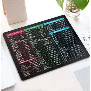 Imagem de Teclado e mouse pad Excel com bordas costuradas, base segura, mouse pad gigante de mesa, 22 x 18 cm