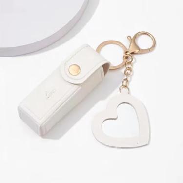 Imagem de 1 porta-chaves, bolsa de batom, mini bolsa de brilho labial de poliuretano, multifuncional, portátil, para maquiagem e batom