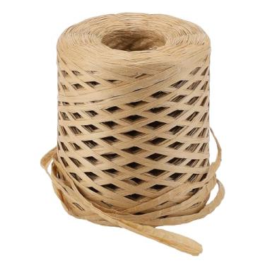 Imagem de Fita de ráfia 262 jardas (787 pés) Fita de artesanato de fio de ráfia para artesanato de crochê Lei Papel de embalagem de barbante Etiquetas de embrulho de presente Convites de casamento Decorações de