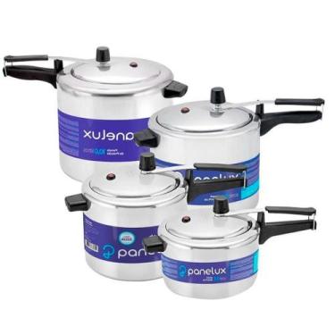 Imagem de Conjunto de Panelas de Pressão Panelux Classic Polida 3,0 - 4,5 - 7,0 