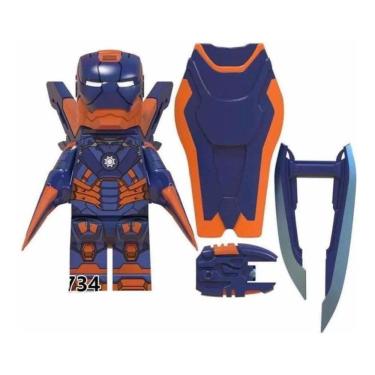 Imagem de Boneco Blocos De Montar Homem De Ferro Armadura Mk27