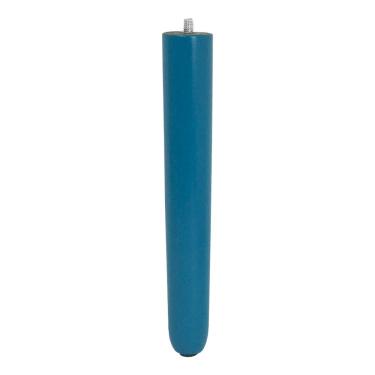 Imagem de 1 Pé Palito Azul 25 Cm Com Rosca Metal Para Móveis D10 - D'rossi