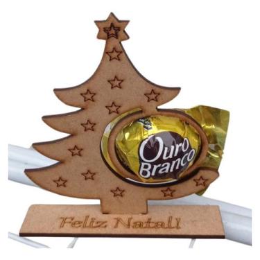 Imagem de Kit 20 Porta Bombom Árvore de Natal em MDF Em Mdf 12x10 cm (BRIND521) 