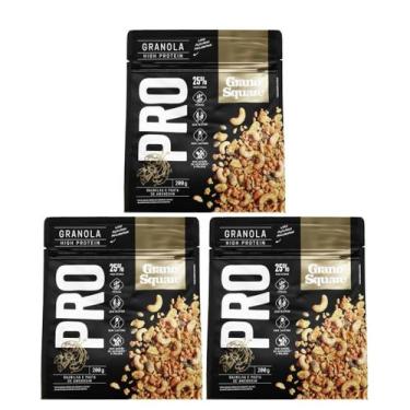 Imagem de Kit 3 Granola Pro Baunilha, Pasta Amendoim com Mix de Sementes, Linhaç
