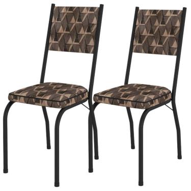 Imagem de Kit 2 Cadeiras Tubular Europa 258 Pt