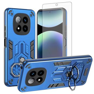 Imagem de Asuwish Capa de celular para Xiaomi Redmi Note 14 Pro Plus 5G com protetor de tela de vidro temperado e suporte de anel rígido fino de couro PU acessórios para celular 14Pro 14Pro+ Pro+ feminino