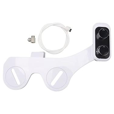 Imagem de Bidê universal inteligente para vaso sanitário, bico duplo com design de botão, pulverizador autolimpante para vaso sanitário