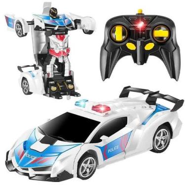 Imagem de Carrinho de Controle Remoto Megaformers Auto Police Multikids