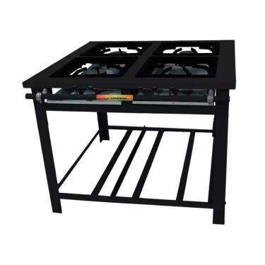 Imagem de Fogão Industrial Venâncio com 4 Bocas de Ferro Alta Pressão Espera para forno Vap4