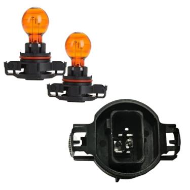 Imagem de 2 peças 12188NAC1 PSY24W lâmpadas de seta compatíveis com BMW Série 5 X3 para AUDI A3 A5 A6 A8 para Land Rover L538 para VW EOS Golf Passat Touareg Replant# PG204 39070 LID10217 78-0132 VBU11111 2188