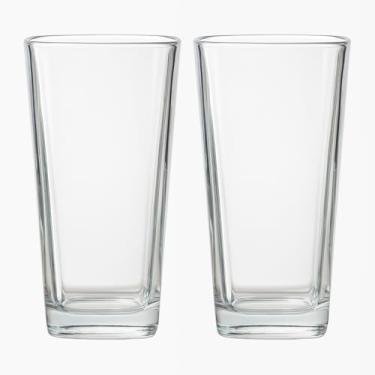 Imagem de 2 Jogo De Copos Vidro Long Drink Água Suco 260ml - Dona Laura