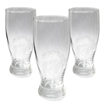 Imagem de Jogo com 3 Copos de Chopp Tulipa Bar em Vidro (350ml)