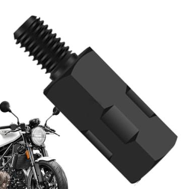 Imagem de Ajuste de altura do adaptador de espelho de motocicleta, parafuso extensor de altura de elevadores de espelho, elevadores de visão traseira de motocicleta estáveis para amigos da família adolescentes