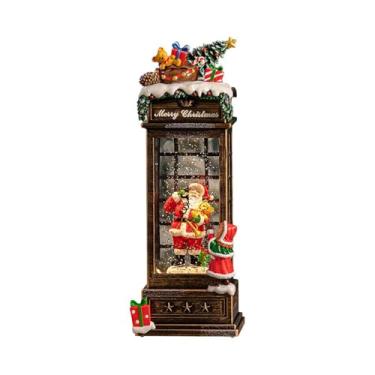 Imagem de Generic Globo de Neve Musical de Natal, Decoração de Mesa, Item Colecionável, Decoração Natalina, Luz Noturna para Festas de Fim de Ano, Prateleira para Escri