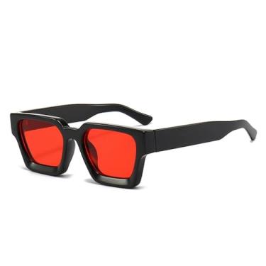 Imagem de Óculos de Sol Feminino e Masculino Jelly Color Gradient com Proteção UV400 para Esportes ao Ar Livre, Corrida e Ciclismo, Preto e Vermelho