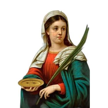 Imagem de Quebra-Cabeça Religiosas De Deus Santa Luzia De 300 Peças - Coleção Te