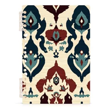 Imagem de Burbuja Caderno de padrão tradicional, papel pautado universitário A5 com 60 folhas, caderno de anotações para diário, escritório, 1 pacote