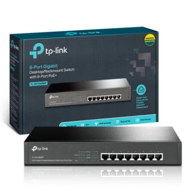 Imagem de Switch Tp-Link 8 Portas, 10/100/1000 Poe+ Gigabit, Rack/Mesa - TL-SG1008MP
