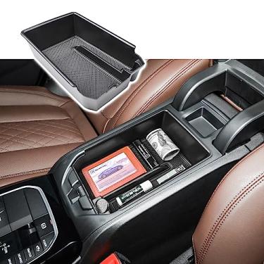 Imagem de RUNROAD Bandeja organizadora de console central compatível com BMW X3 G01 2018-2024 e acessórios BMW X4 G02 2019-2025, caixa de armazenamento secundária de inserção bandeja de apoio de braço
