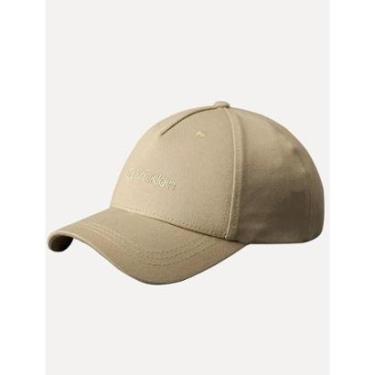 Imagem de Boné Calvin Klein Masculino 5 Gomos Logo Bordado Cáqui Claro-Masculino