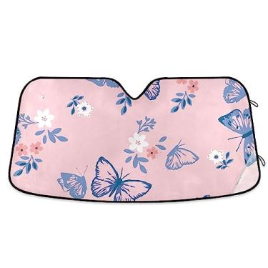 Imagem de Para-brisa de carro Butterflies para-sol, para-sol automático, para-brisa dianteiro, proteção UV persiana dobrável para janela de carro, acessórios de carro de verão