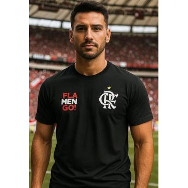 Imagem de Camiseta Flamengo Estilo Torcedor 100% Algodão - Monarca, Preto, M